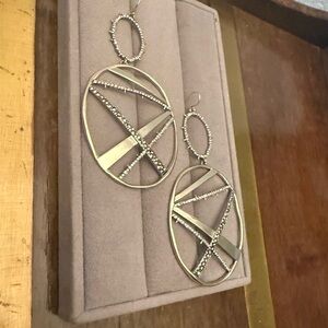 Alexis Bittar Double Drop Geometric Earrings